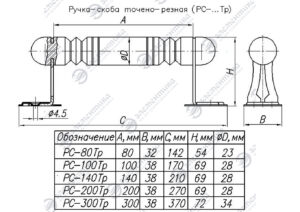 Ручка-скоба резная 15999.NZ